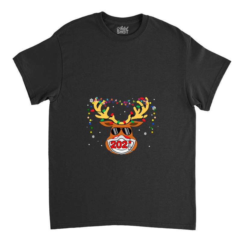 Reindeer In Mask Vaccination Merry 1 Classic T-shirt by MaryWright | Artistshot