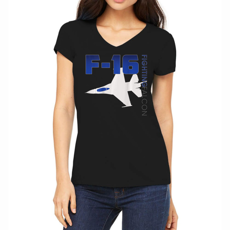 Limited Edition Us Air Force F-16 Fighting Falcon Women's V-Neck T-Shirt by quanghuydinh1 | Artistshot