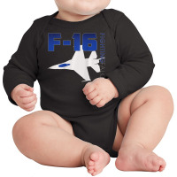 Limited Edition Us Air Force F-16 Fighting Falcon Long Sleeve Baby Bodysuit | Artistshot