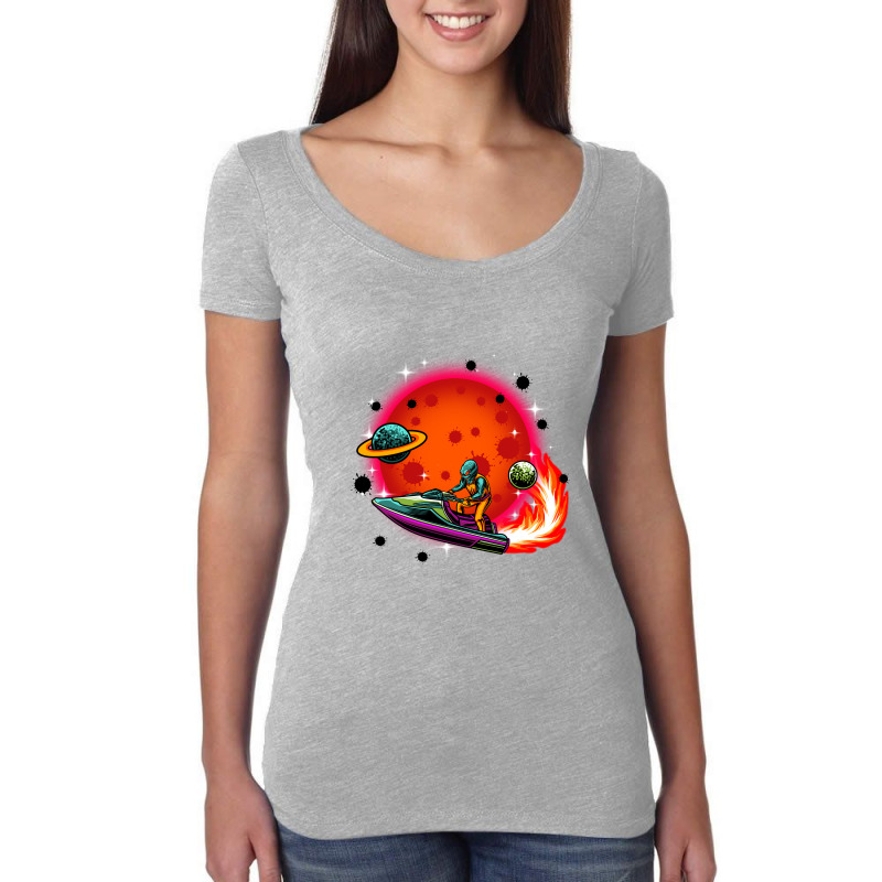 The Journey In Space Women's Triblend Scoop T-shirt | Artistshot