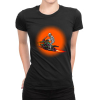 Race In Space Ladies Fitted T-shirt | Artistshot