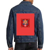 Auspicious Symbol Graphic Men Denim Jacket | Artistshot