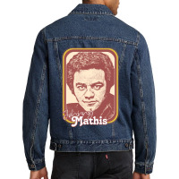 Johnny Mathis Retro Style Fan Design Gift Men Denim Jacket | Artistshot