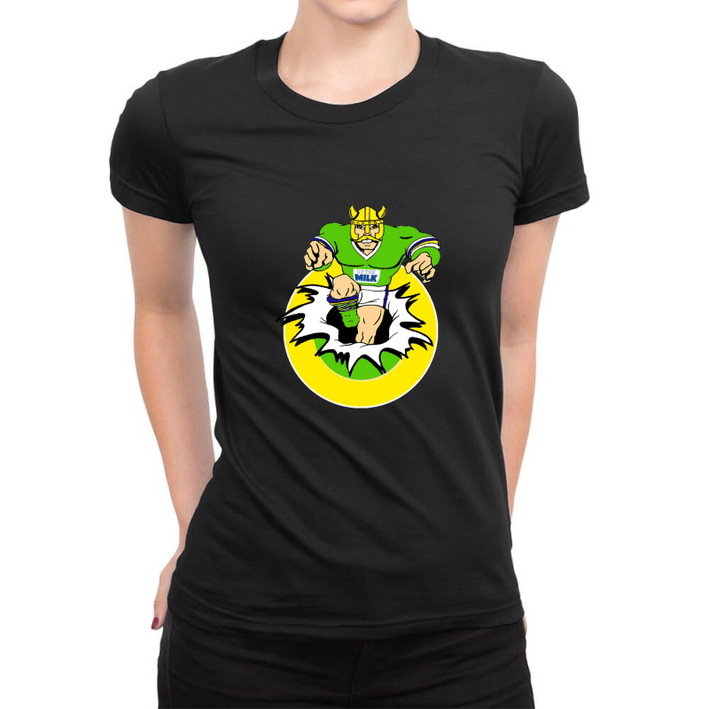 Up The Milk Raider Ladies Fitted T-Shirt by DannyJones | Artistshot