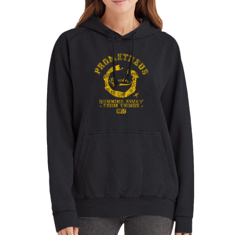 Prometheus School Of Running Away From Things Vintage Hoodie by AUSTINEMATTEIS | Artistshot