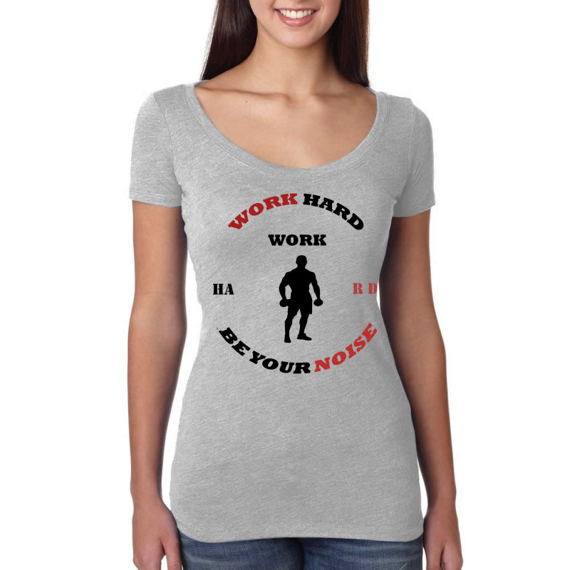 Hard Work; For Boyfriend Women's Triblend Scoop T-shirt by zaheretippanp | Artistshot