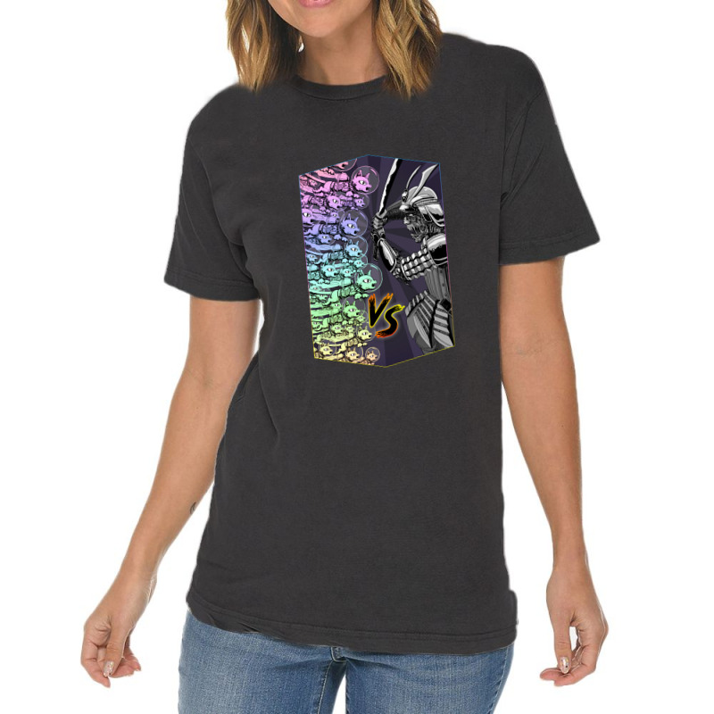 Rainbow Space Kittens Vs Samurai Zombie Warlord Vintage T-shirt | Artistshot