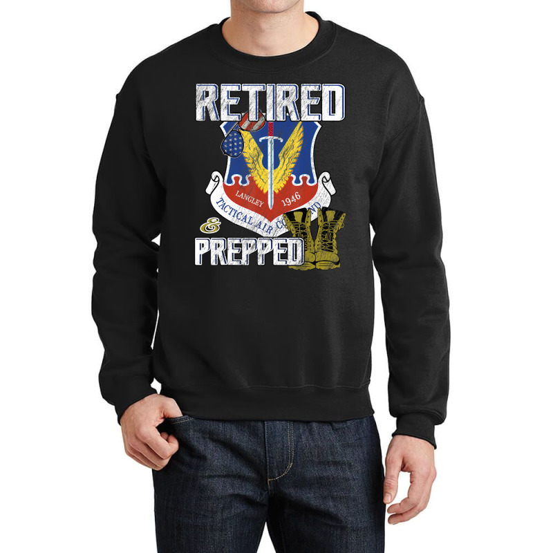 Trending Us Air Force Veteran Tactical Air Combat Command Crewneck Sweatshirt | Artistshot