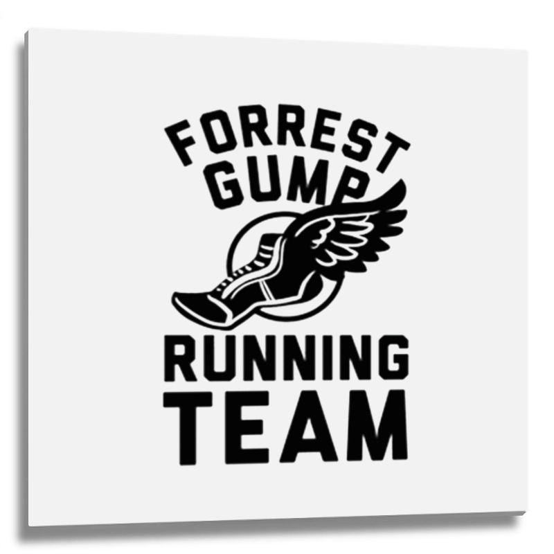 Forrest Gump Running Team Metal Print Square by ROXANZALEZ | Artistshot