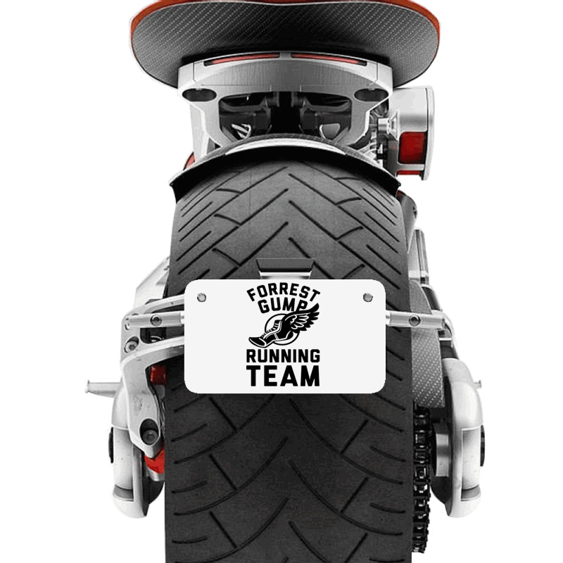 Forrest Gump Running Team Motorcycle License Plate by ROXANZALEZ | Artistshot