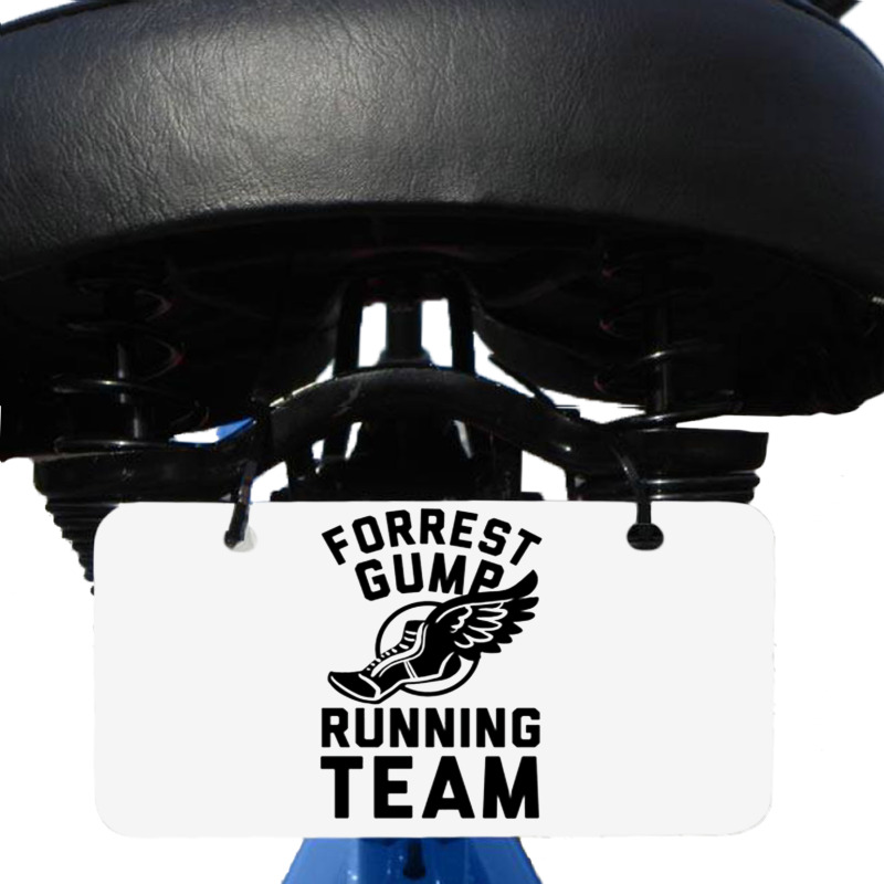 Forrest Gump Running Team Bicycle License Plate by ROXANZALEZ | Artistshot