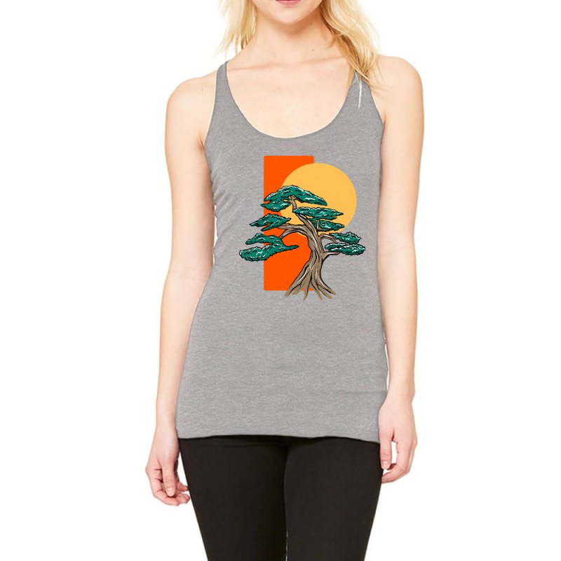 Tree And Moon Racerback Tank | Artistshot