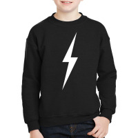 Simple Lightning Bolt In White Premium T Shirt Youth Sweatshirt | Artistshot