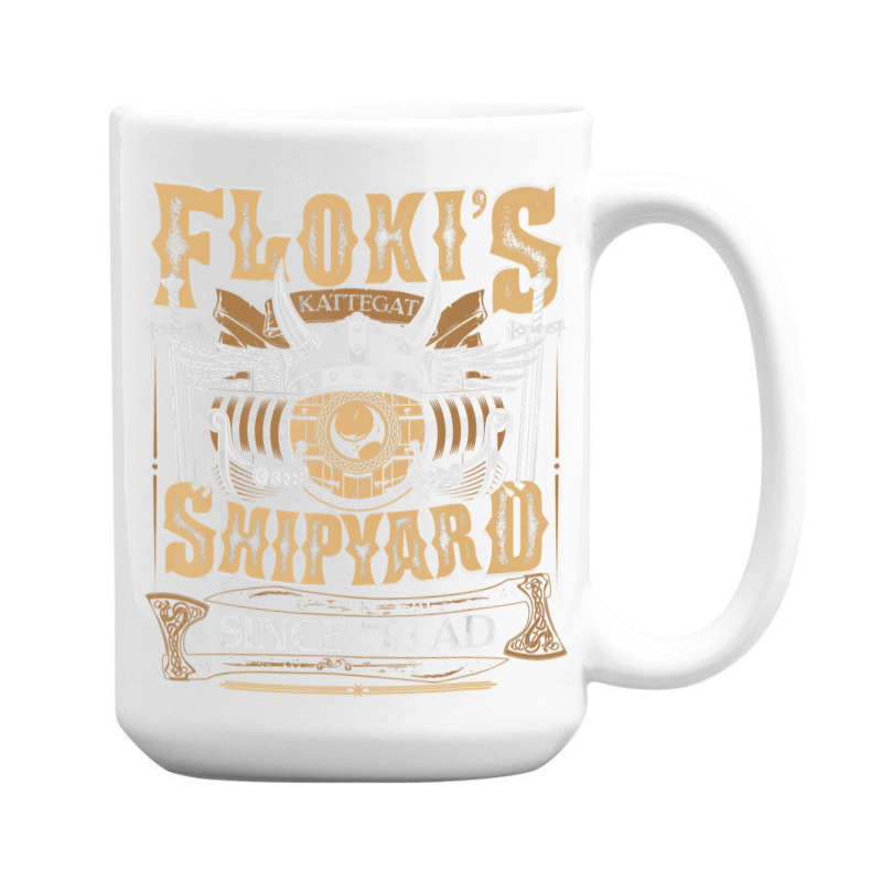 Limited Edition Flokis Shipyard Kattegat Since 793 Ad Norse Mythology 15 Oz Coffee Mug | Artistshot