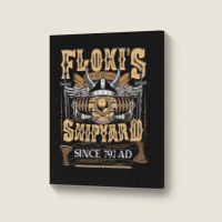 Limited Edition Flokis Shipyard Kattegat Since 793 Ad Norse Mythology Portrait Canvas Print | Artistshot