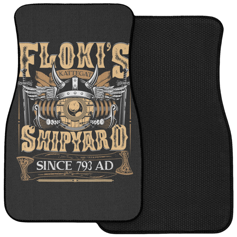 Limited Edition Flokis Shipyard Kattegat Since 793 Ad Norse Mythology Front Car Mat | Artistshot