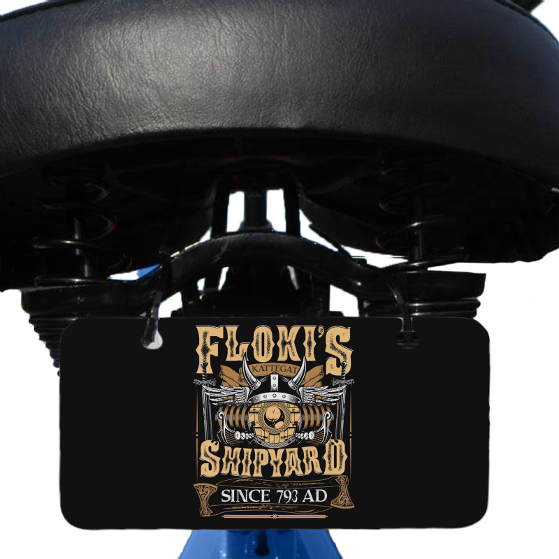 Limited Edition Flokis Shipyard Kattegat Since 793 Ad Norse Mythology Bicycle License Plate | Artistshot