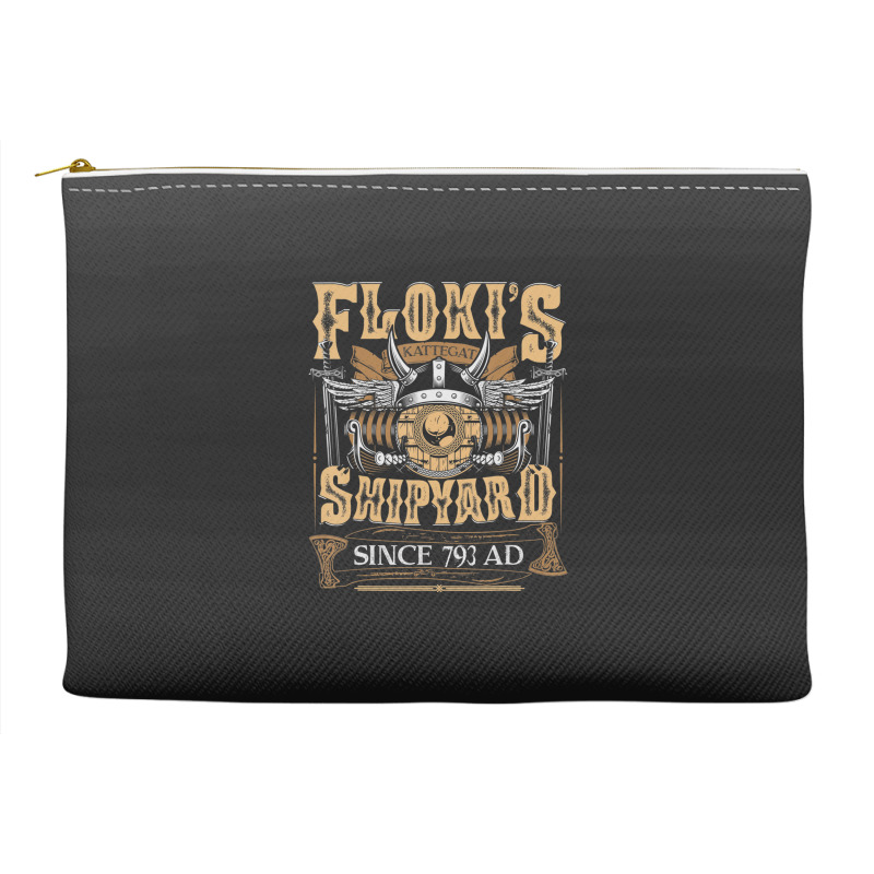 Limited Edition Flokis Shipyard Kattegat Since 793 Ad Norse Mythology Accessory Pouches | Artistshot