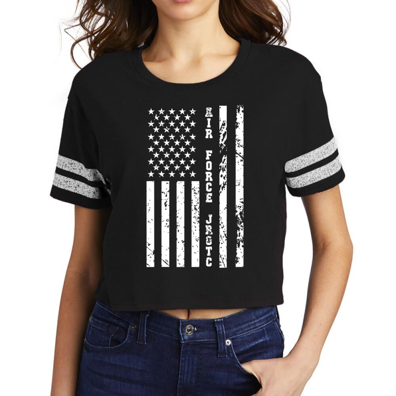 Trending Usaf Jrotc Air Force Junior Rotc W Us Flag Scorecard Crop Tee by quanghuydinh1 | Artistshot