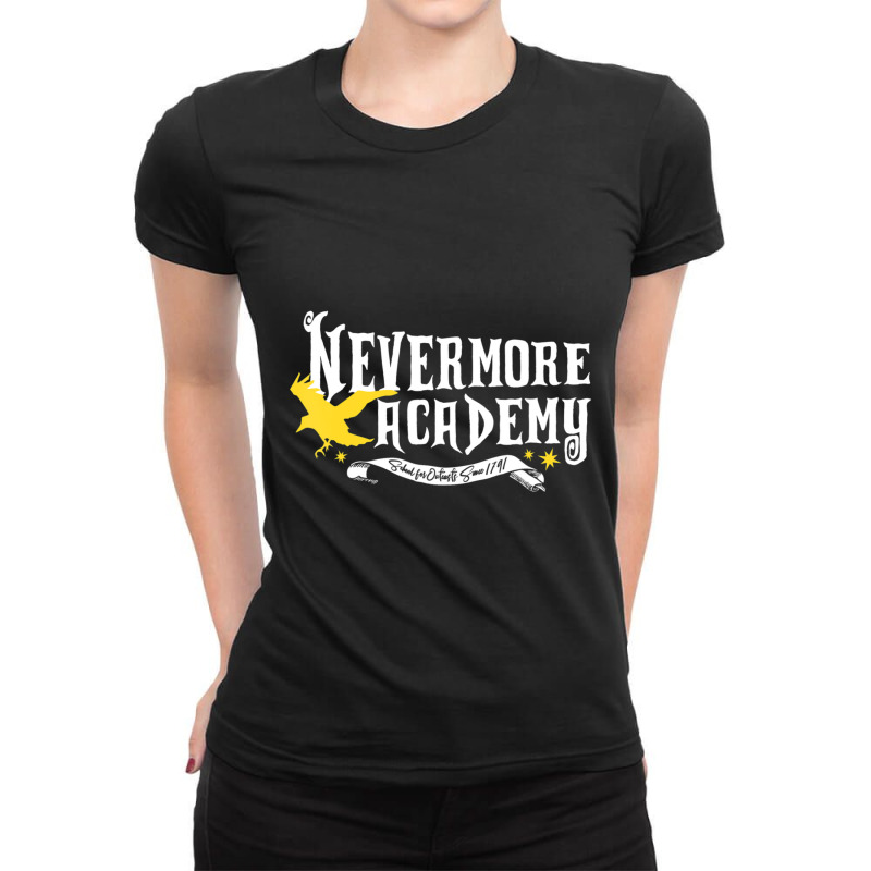 Hot Trend Nevermore Academy Wednesday Ladies Fitted T-Shirt by Sierra Dennis | Artistshot