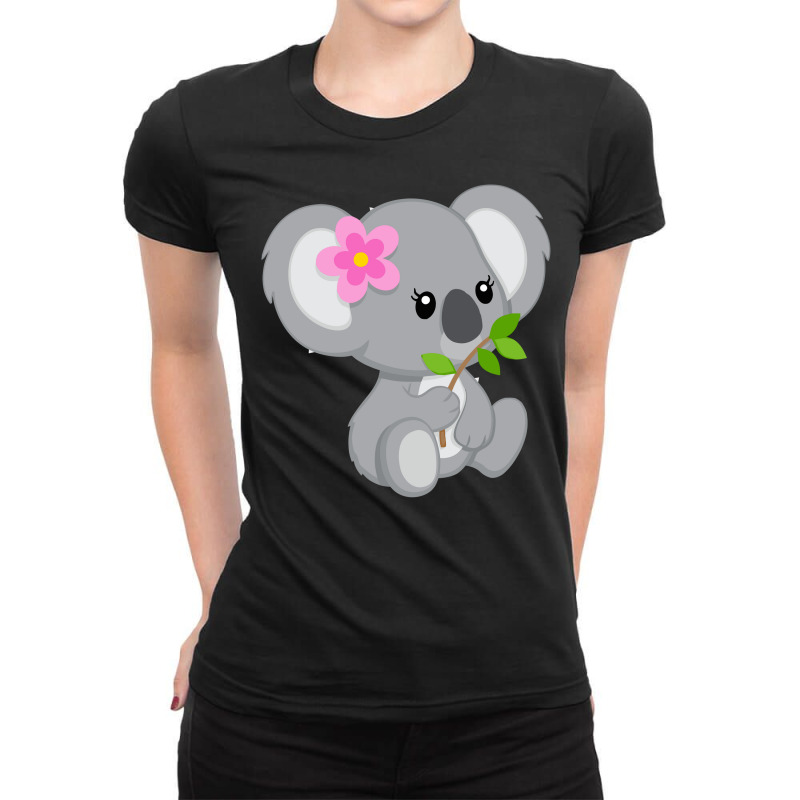 Funny-koala-baby Ladies Fitted T-Shirt by sunandarstore | Artistshot