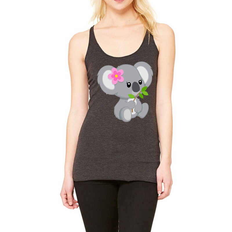 Funny-koala-baby Racerback Tank by sunandarstore | Artistshot