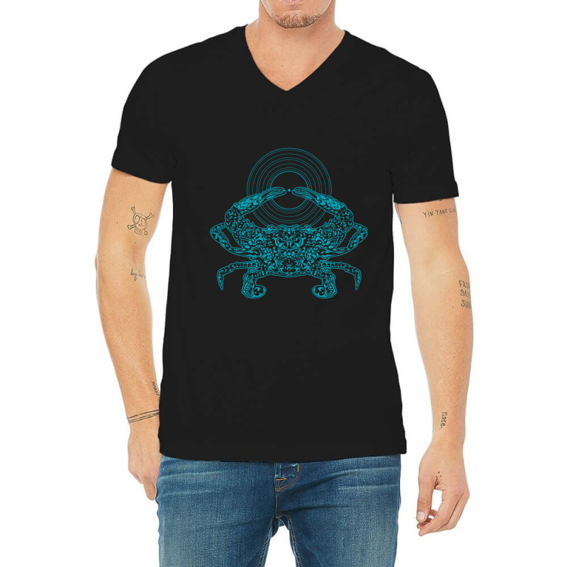 Crustacean Groove V-neck Tee | Artistshot