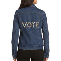 Trending Vote! (multi-colored Eggs) Ladies Denim Jacket | Artistshot