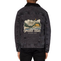 Trending Grand Teton National Park Unisex Sherpa-lined Denim Jacket | Artistshot