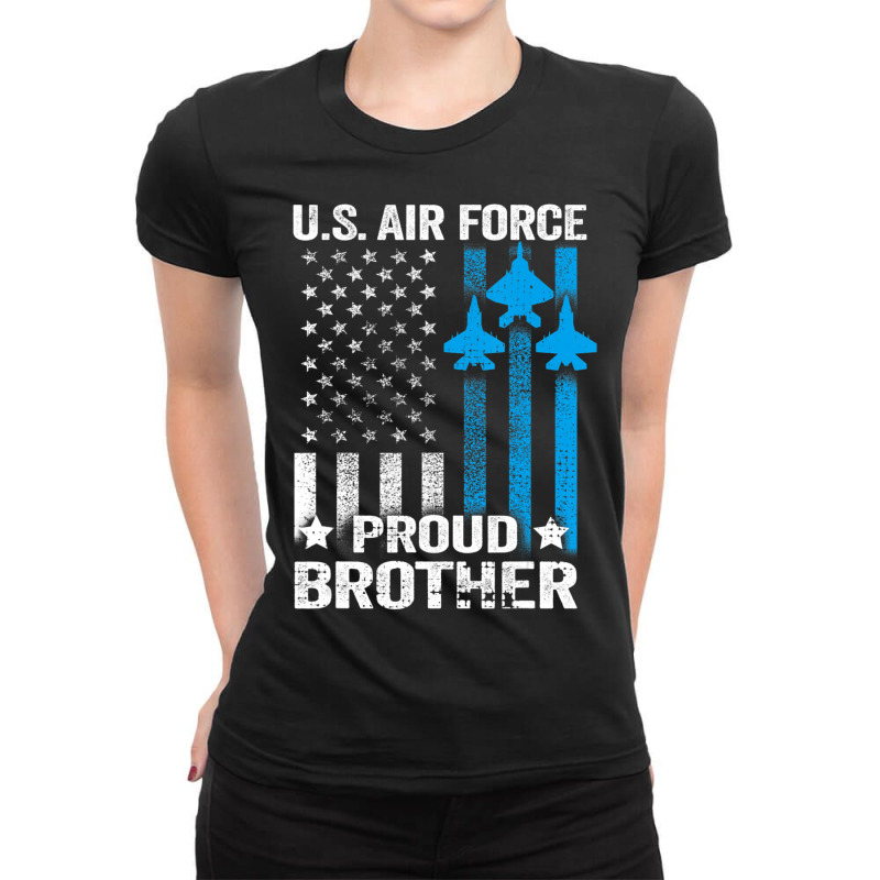 Limited Edition Vintage Proud Brother Us Air Force Usaf Ladies Fitted T-Shirt by quanghuydinh1 | Artistshot