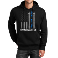 Hot Trend Vintage Proud Daughter Us Air Force Flag Usaf Unisex Hoodie | Artistshot