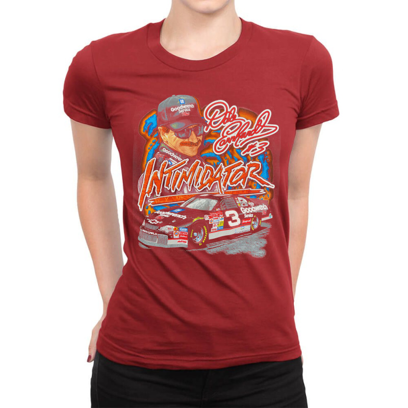 Dale Earnhardt Intimidator Vintage Ladies Fitted T-Shirt by frynitwotwog | Artistshot