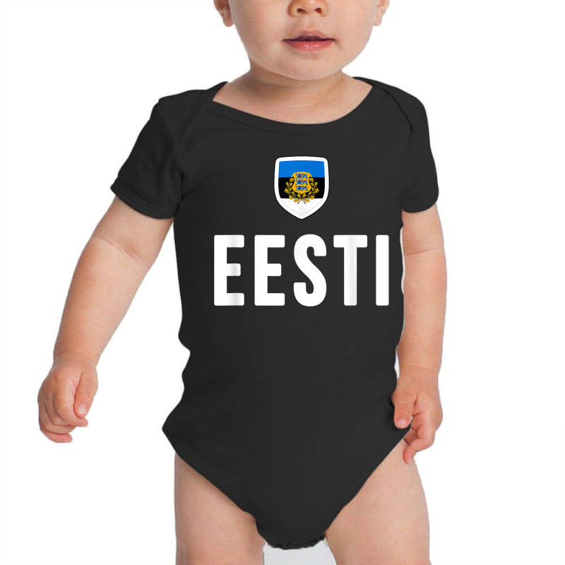 Estonia T Shirt Estonian Flag Eesti Souvenir Love Gift Baby Bodysuit | Artistshot