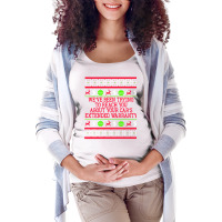 Ugly Christmas Sweater Car's Extended Warranty Meme Graphic Sweatshirt Maternity Scoop Neck T-shirt | Artistshot