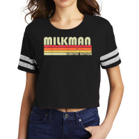 Milkman Funny Job Title Profession Birthday Worker Idea T Shirt Scorecard Crop Tee | Artistshot