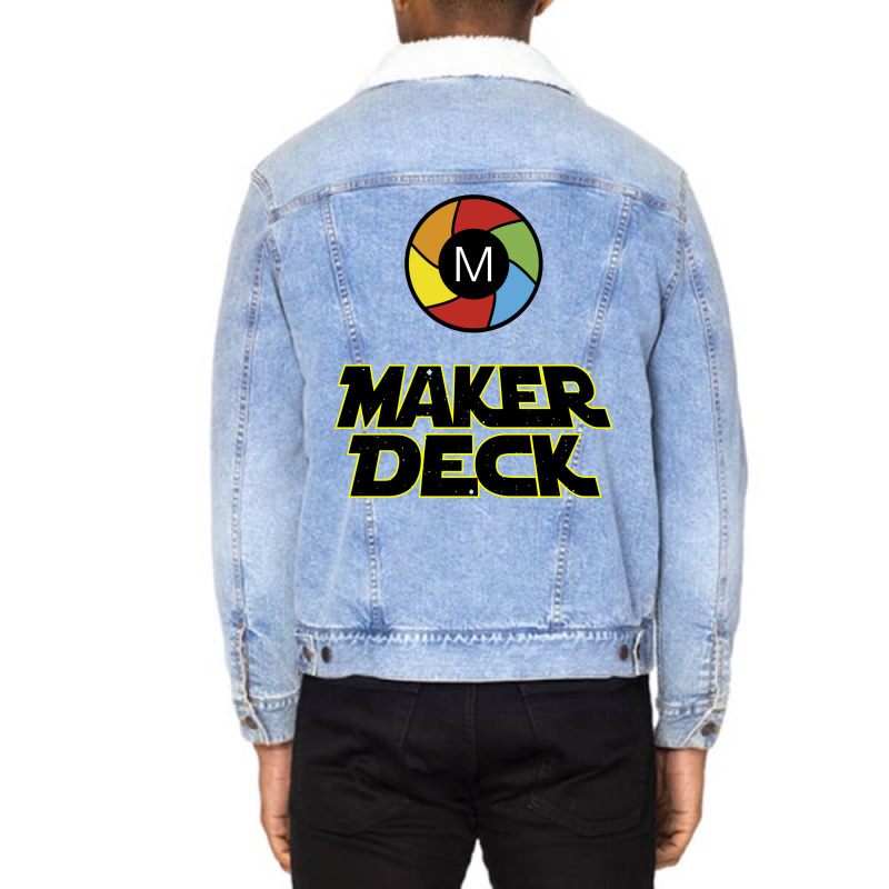 Makerdeck Space Unisex Sherpa-lined Denim Jacket | Artistshot