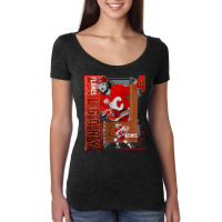 Rasmus Andersson Hockey Paper Poster Flames 2 Women's Triblend Scoop T-shirt | Artistshot