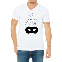 As You Wish With Black Mask Baby Tumblr V-neck Tee | Artistshot