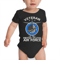 Trending Vintage Veteran Of The United States Air Force U.s Military Baby Bodysuit | Artistshot