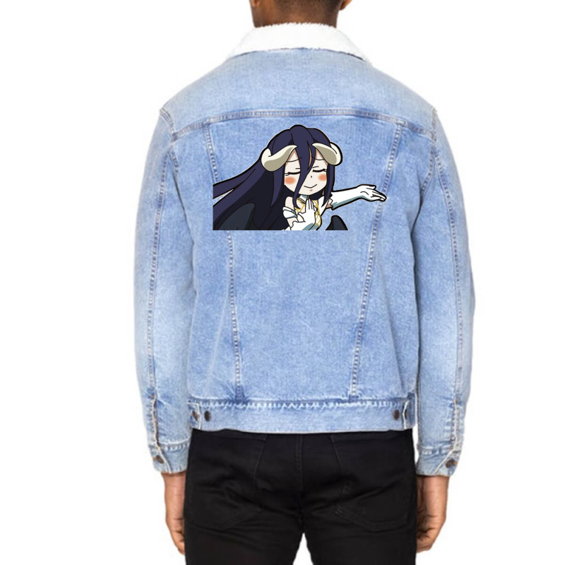 [ Sale ] Albedo Chibi Sticker 7 Unisex Sherpa-Lined Denim Jacket by lyxellseradjq | Artistshot