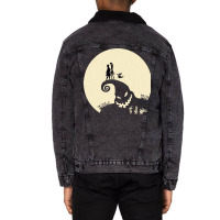 Nightmare Love Retro Quote Unisex Sherpa-lined Denim Jacket | Artistshot