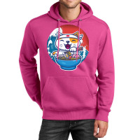 Ramen Wave Cat Kawaii Humor Retro Unisex Hoodie | Artistshot