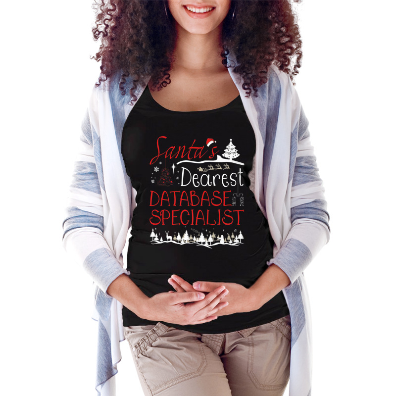 Database Specialist Xmas Job Funny Christmas Premium T Shirt Maternity Scoop Neck T-shirt by hamlerf | Artistshot