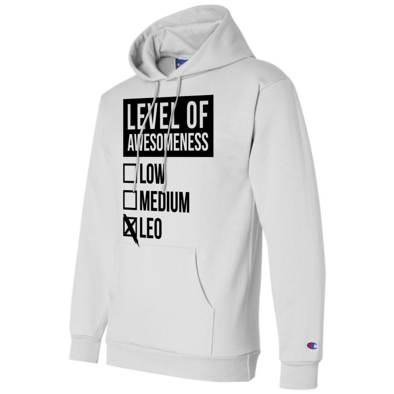 Leo Funny Hipster Champion Hoodie by reifenemuksa | Artistshot