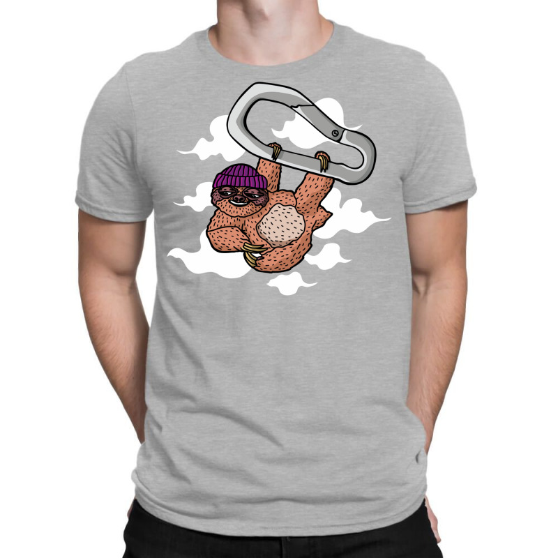 Sloth Hangs From A Carabiner In Clouds Baby Funny T-shirt | Artistshot