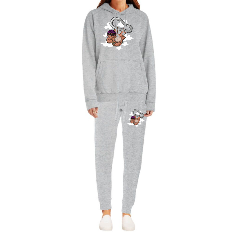 Sloth Hangs From A Carabiner In Clouds Baby Funny Hoodie & Jogger Set | Artistshot