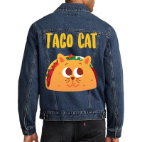 Taco Cats Cinco De Mayo Taco Cute Cat Taco Baby Funny Men Denim Jacket | Artistshot