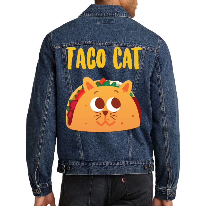 Taco Cats Cinco De Mayo Taco Cute Cat Taco Baby Funny Men Denim Jacket | Artistshot