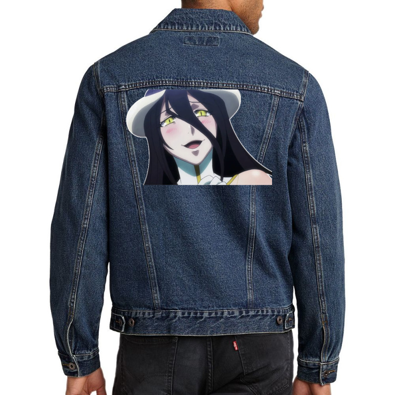 [ Sale ] Cool Sticker Overlord Albedo Chibi 19 Men Denim Jacket by lyxellseradjq | Artistshot