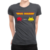 Space Invaders  70s Boy Ladies Fitted T-shirt | Artistshot